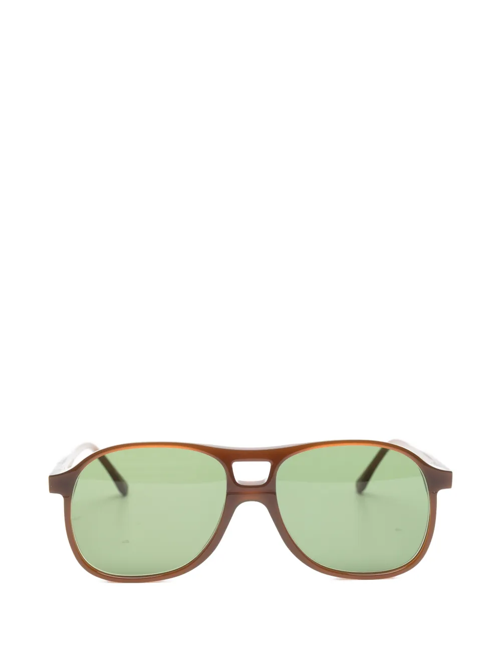 Lesca Rock pilot-frame sunglasses Bruin