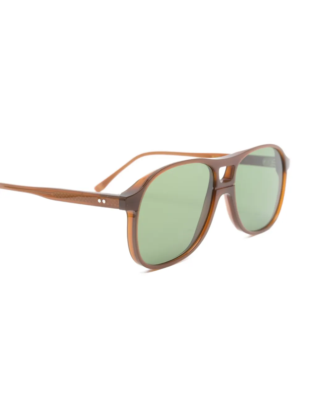 Lesca Rock pilot-frame sunglasses Bruin
