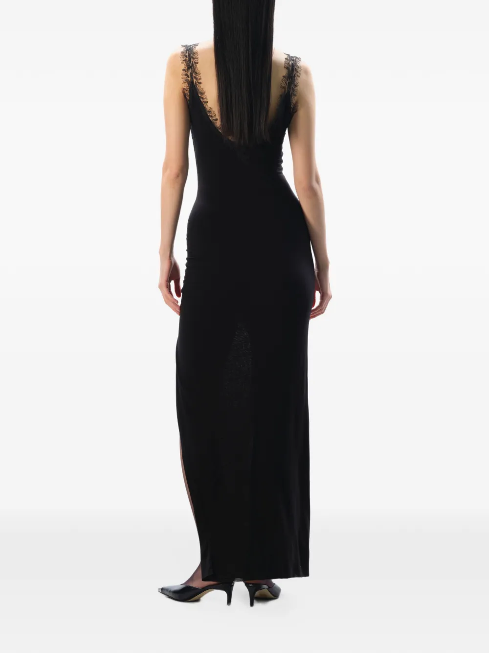 MANURÍ Isabelle maxi-jurk Zwart