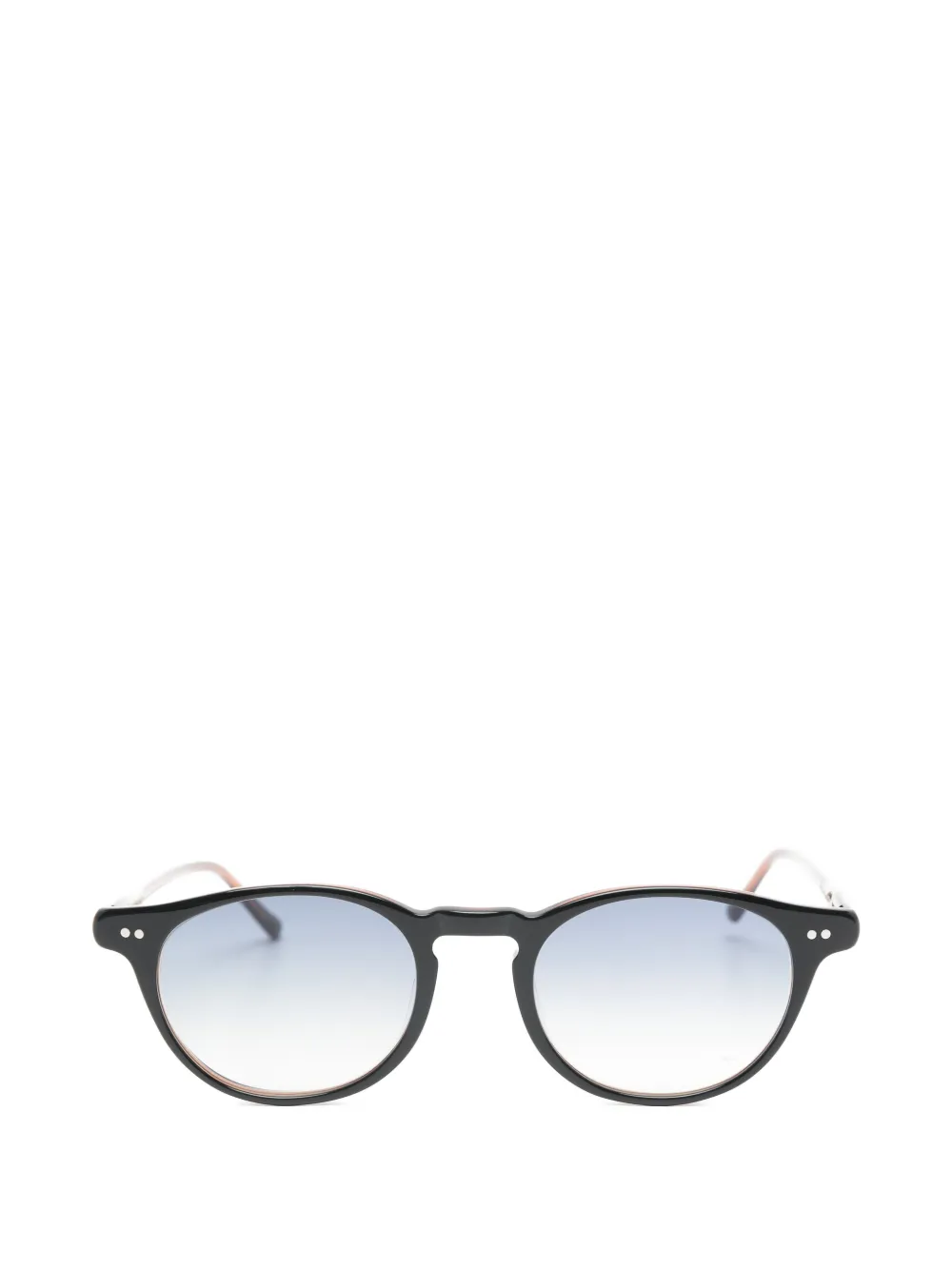 Lesca round-frame Bref sunglasses Zwart