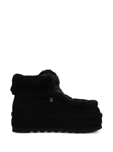 NAKED WOLFE botines Bambi de gamuza con ribete de lana