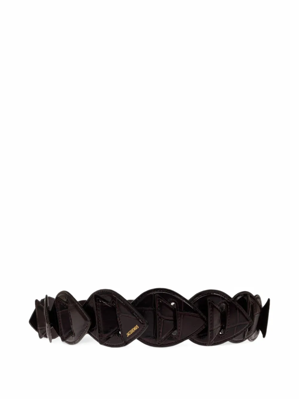 Jacquemus The Poisson Belt In Burgundy