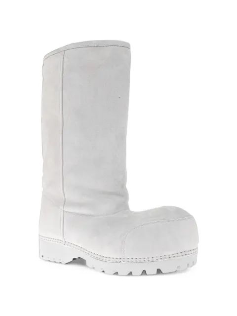 Balenciaga Alaska fur high boots in ciel