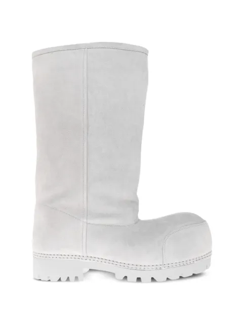 Balenciaga Alaska fur high boots in ciel
