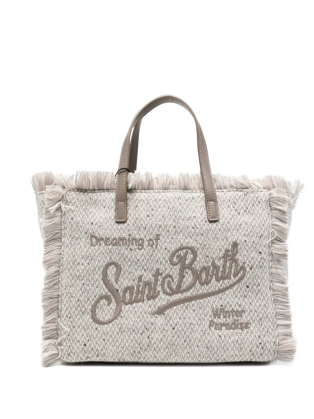 MC2 Saint Barth Colette fringed tote bag Grijs