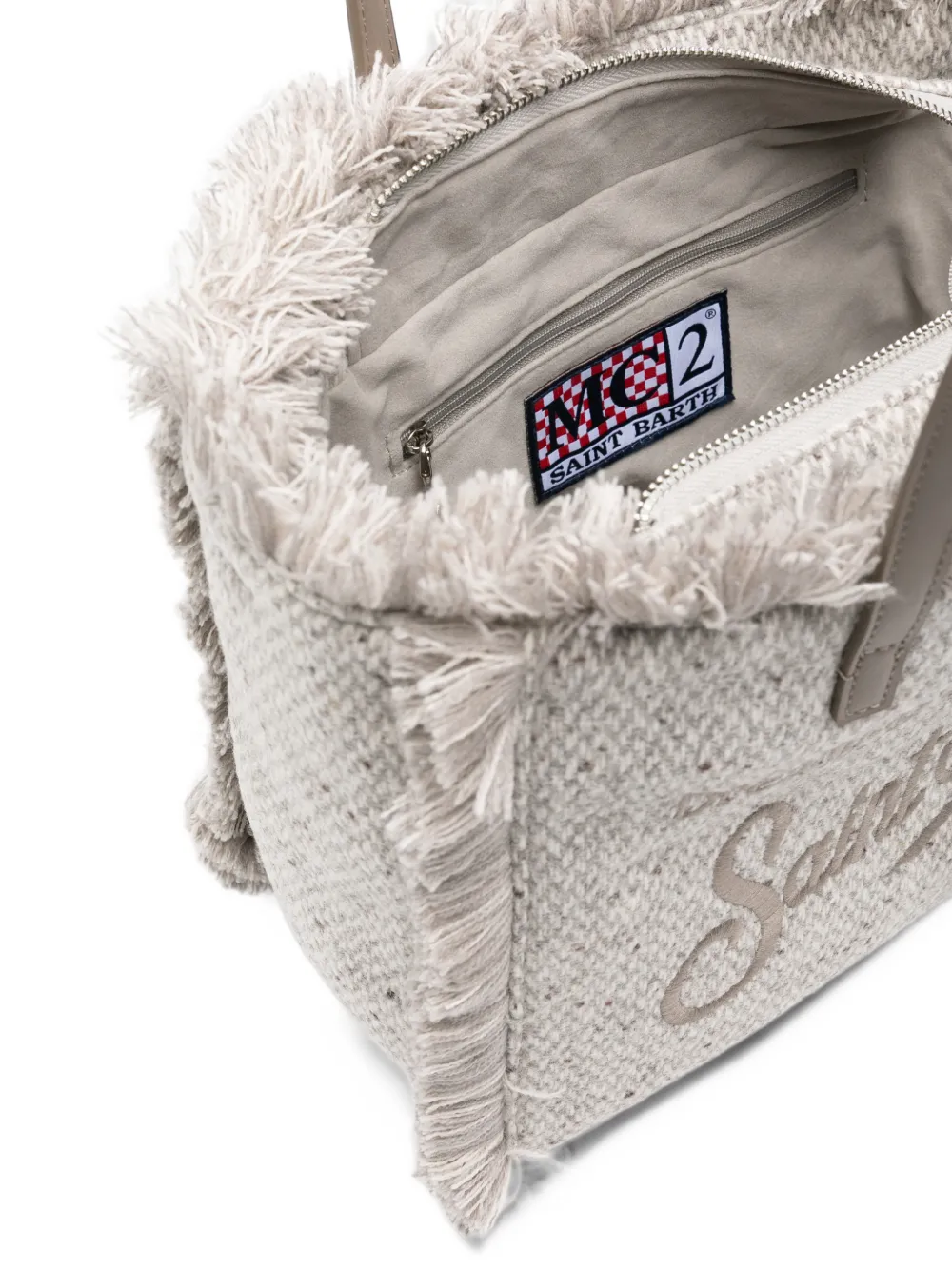 MC2 Saint Barth Colette fringed tote bag Grijs