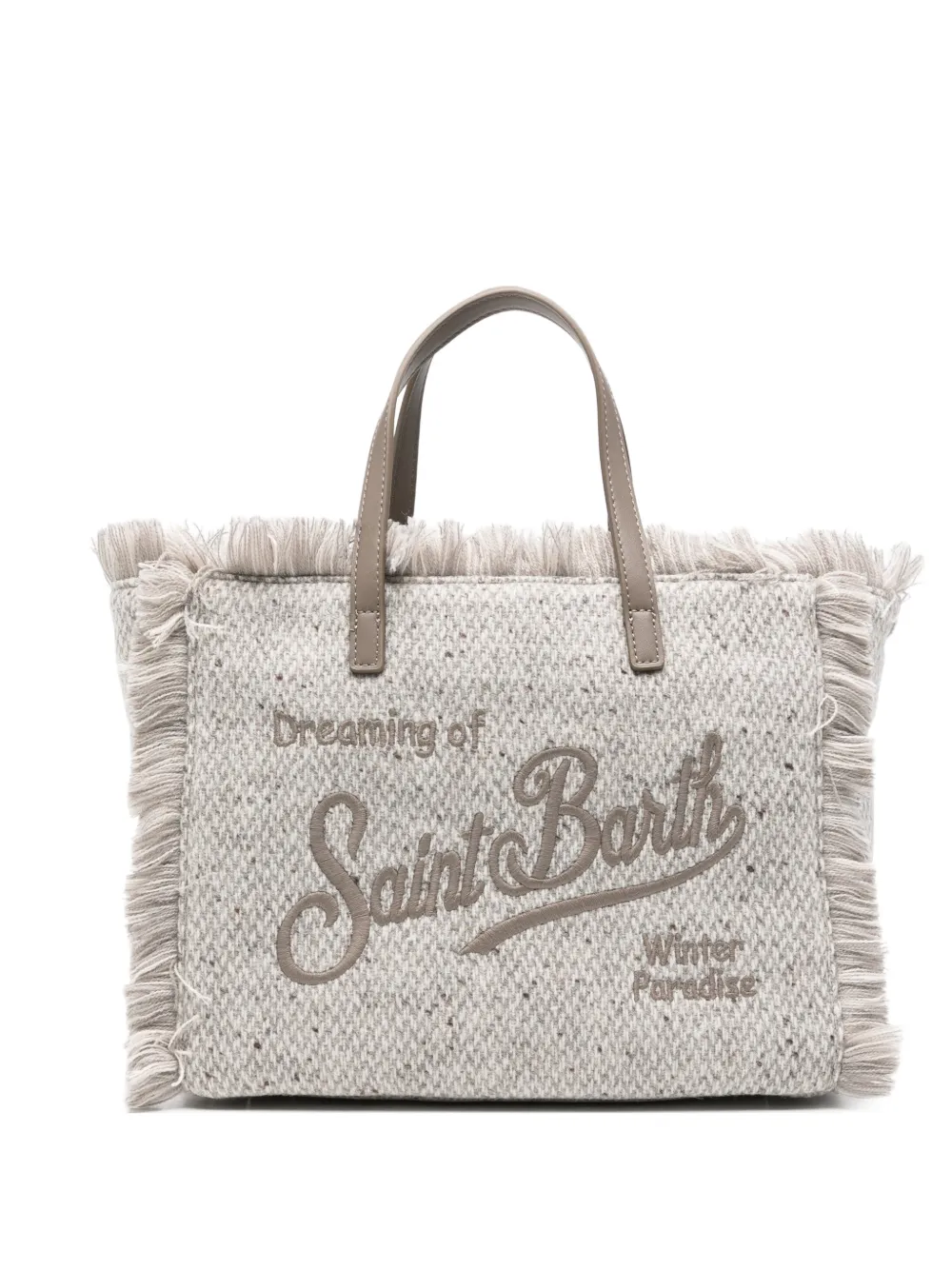 MC2 Saint Barth Colette fringed tote bag Grijs