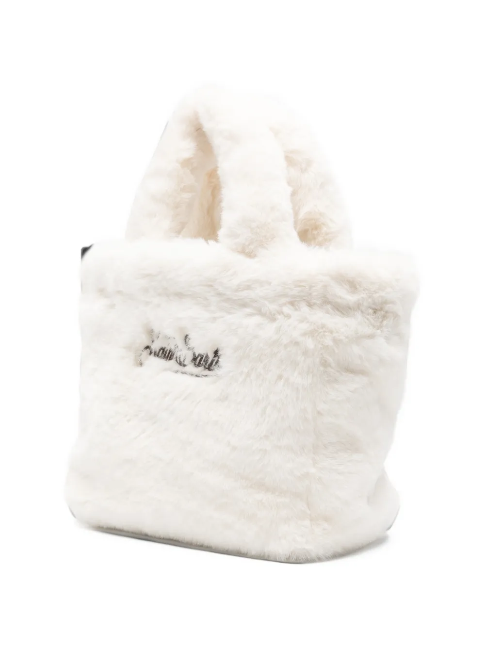 MC2 Saint Barth Kids mini logo detail tote bag Wit
