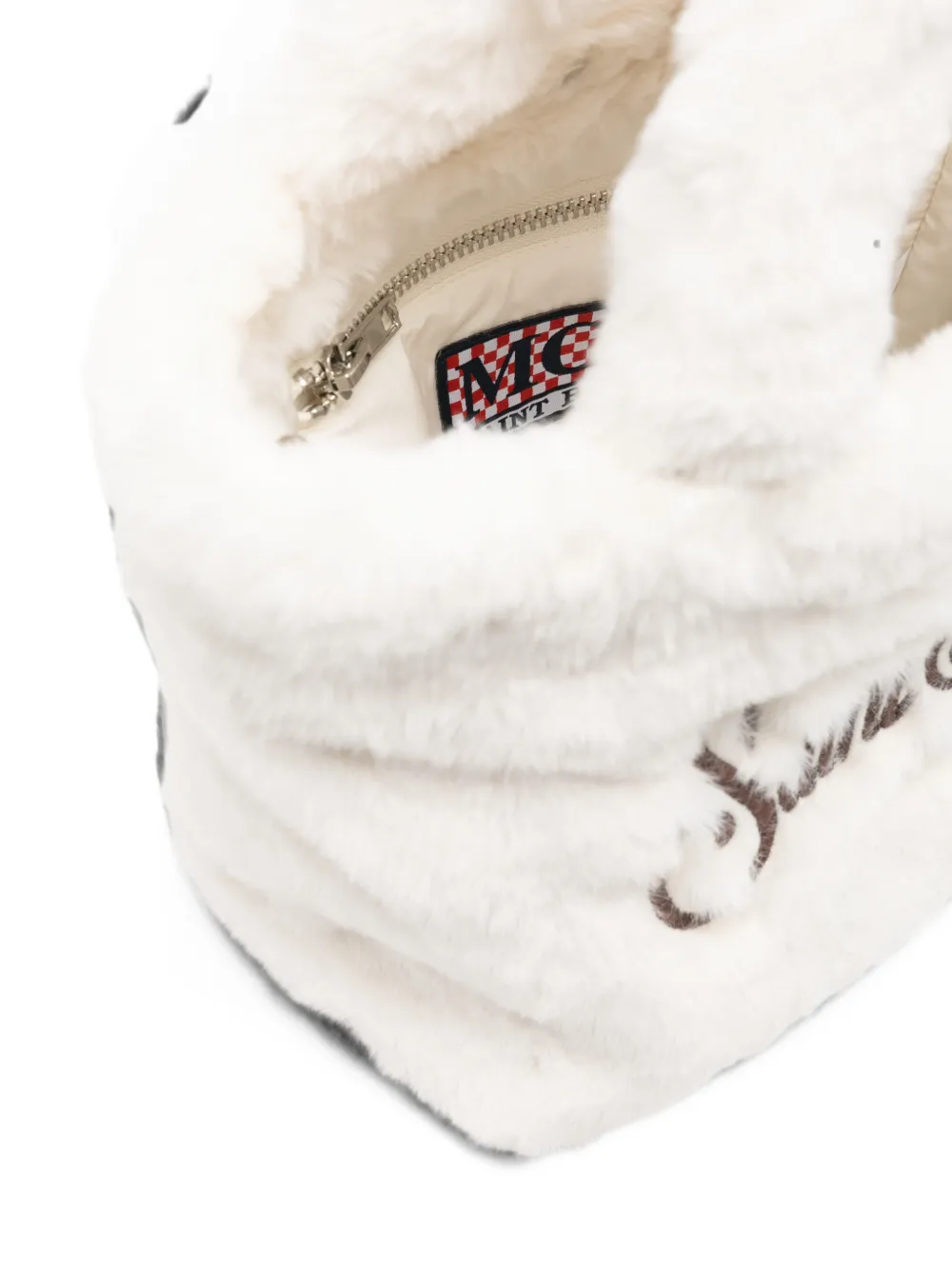 MC2 Saint Barth Kids mini logo detail tote bag Wit