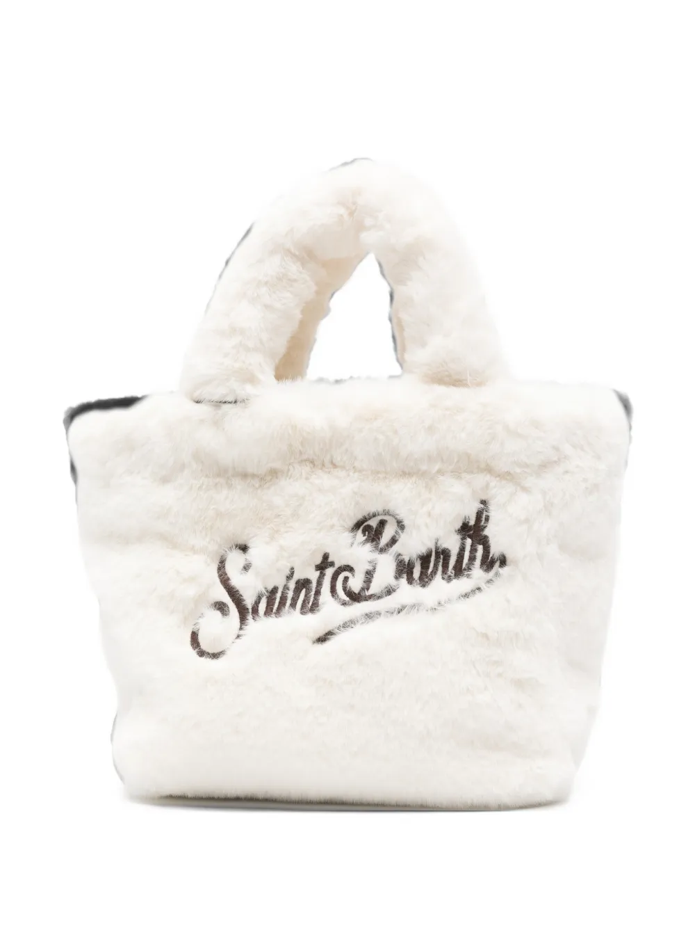 MC2 Saint Barth Kids mini logo detail tote bag Wit