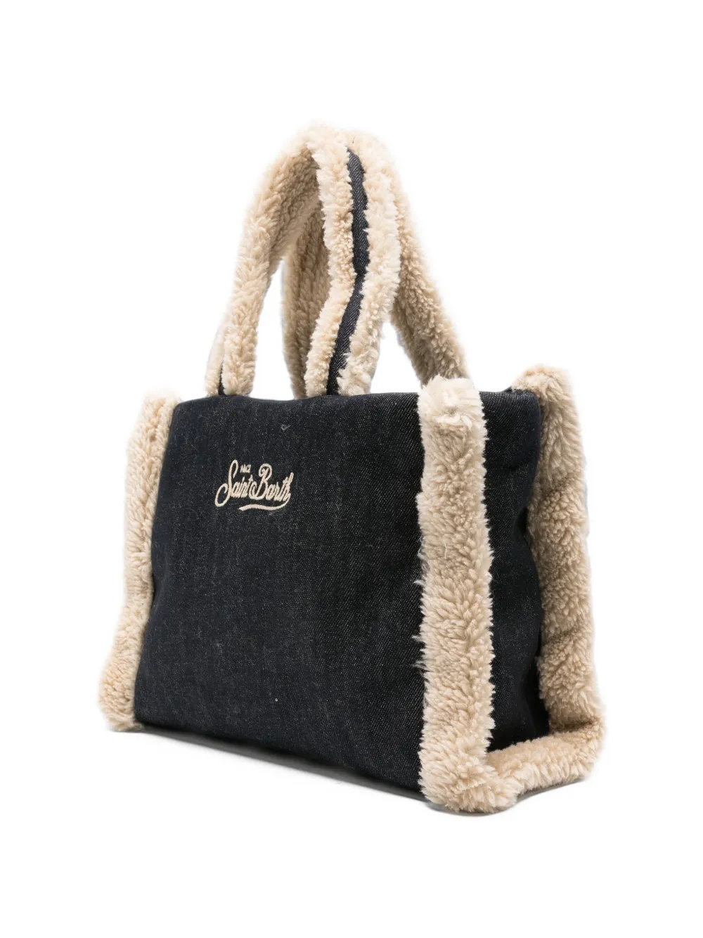 MC2 Saint Barth Kids Colette shearling-effect tote bag Blauw