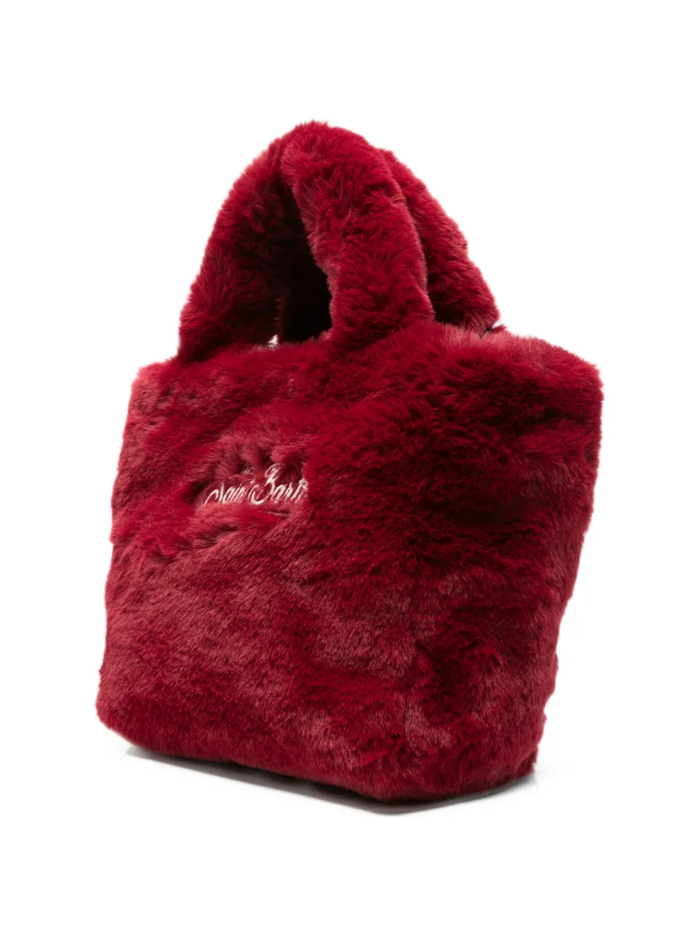 MC2 Saint Barth Kids Vanity faux-fur tote bag Rood