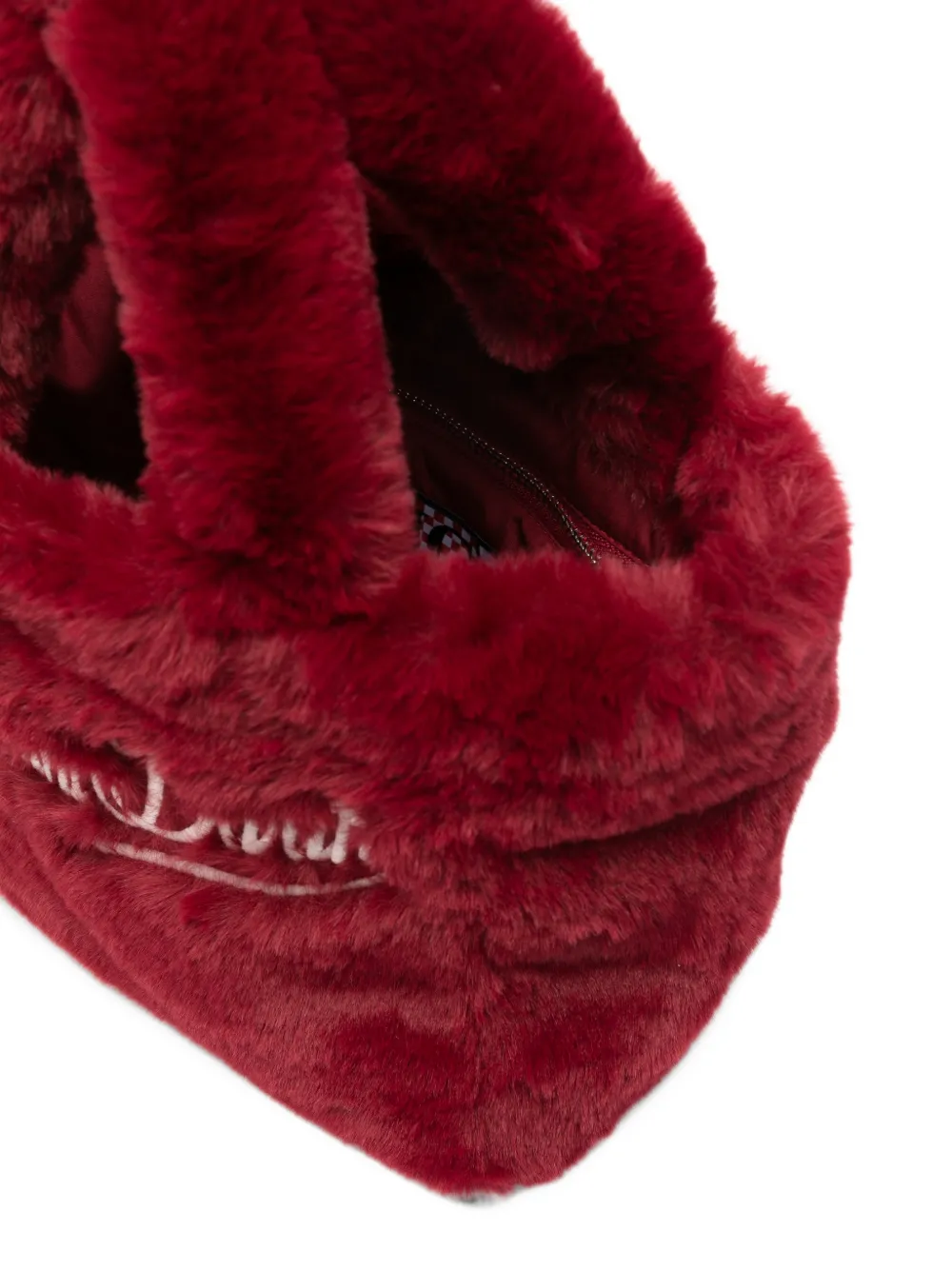 MC2 Saint Barth Kids Vanity faux-fur tote bag Rood