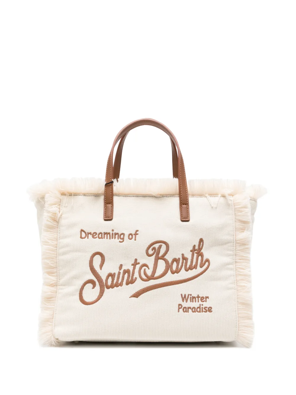 MC2 Saint Barth Colette corduroy tote bag Beige