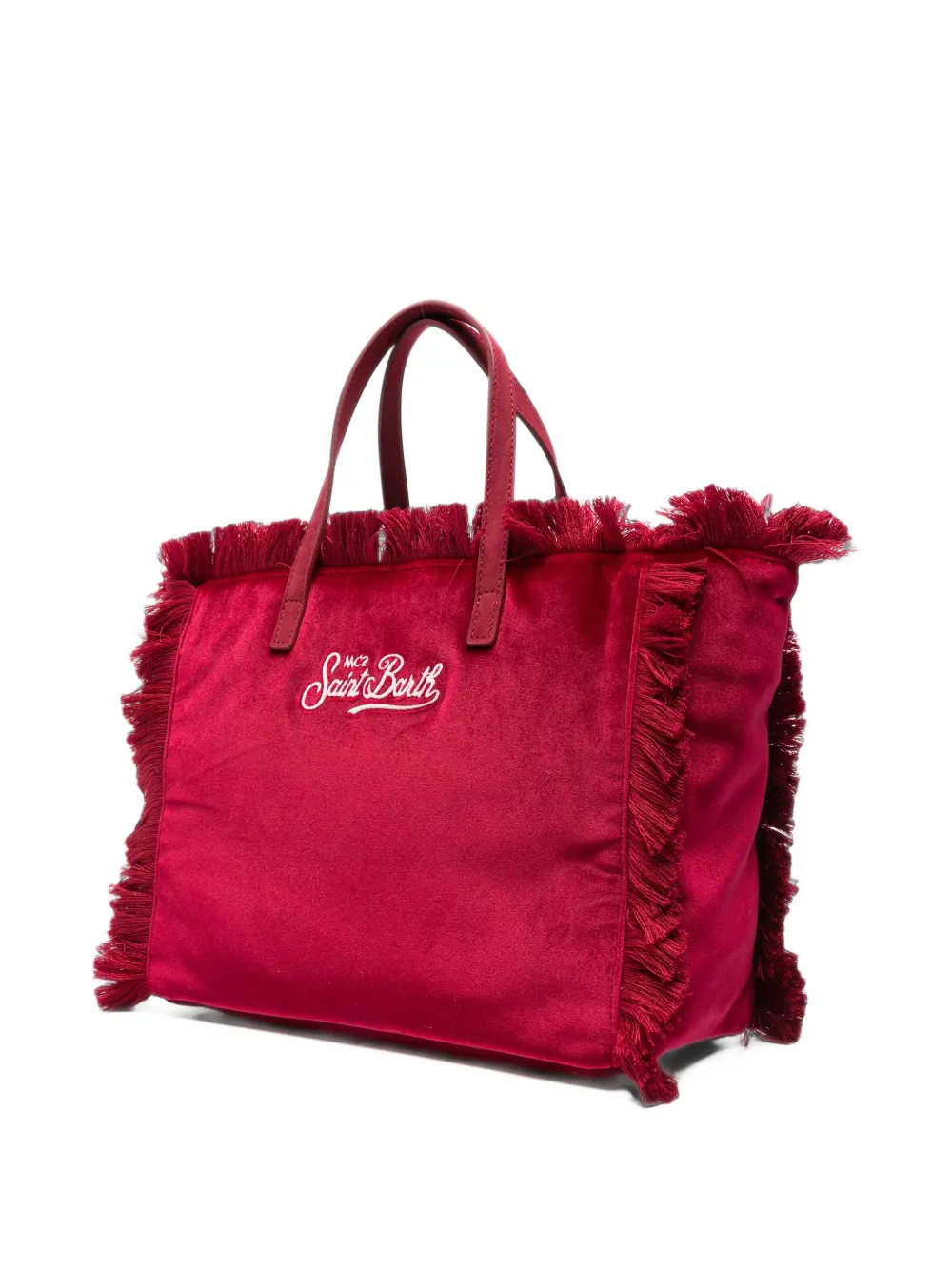 MC2 Saint Barth Colette fringed tote bag Rood