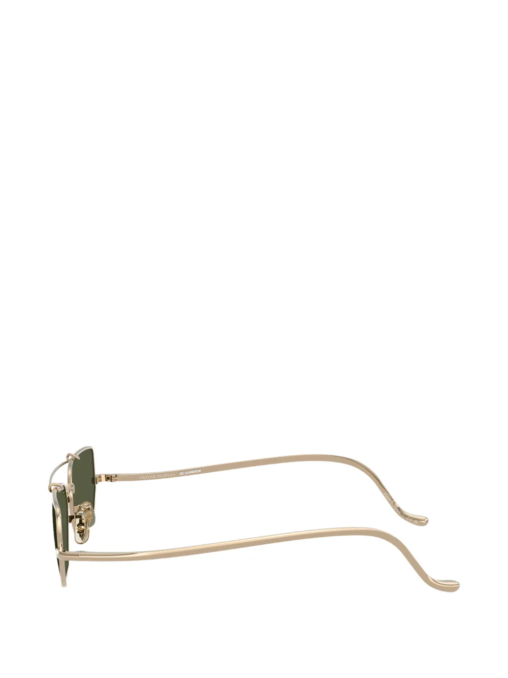 Oliver Peoples Zonnebril met geometrisch montuur Goud