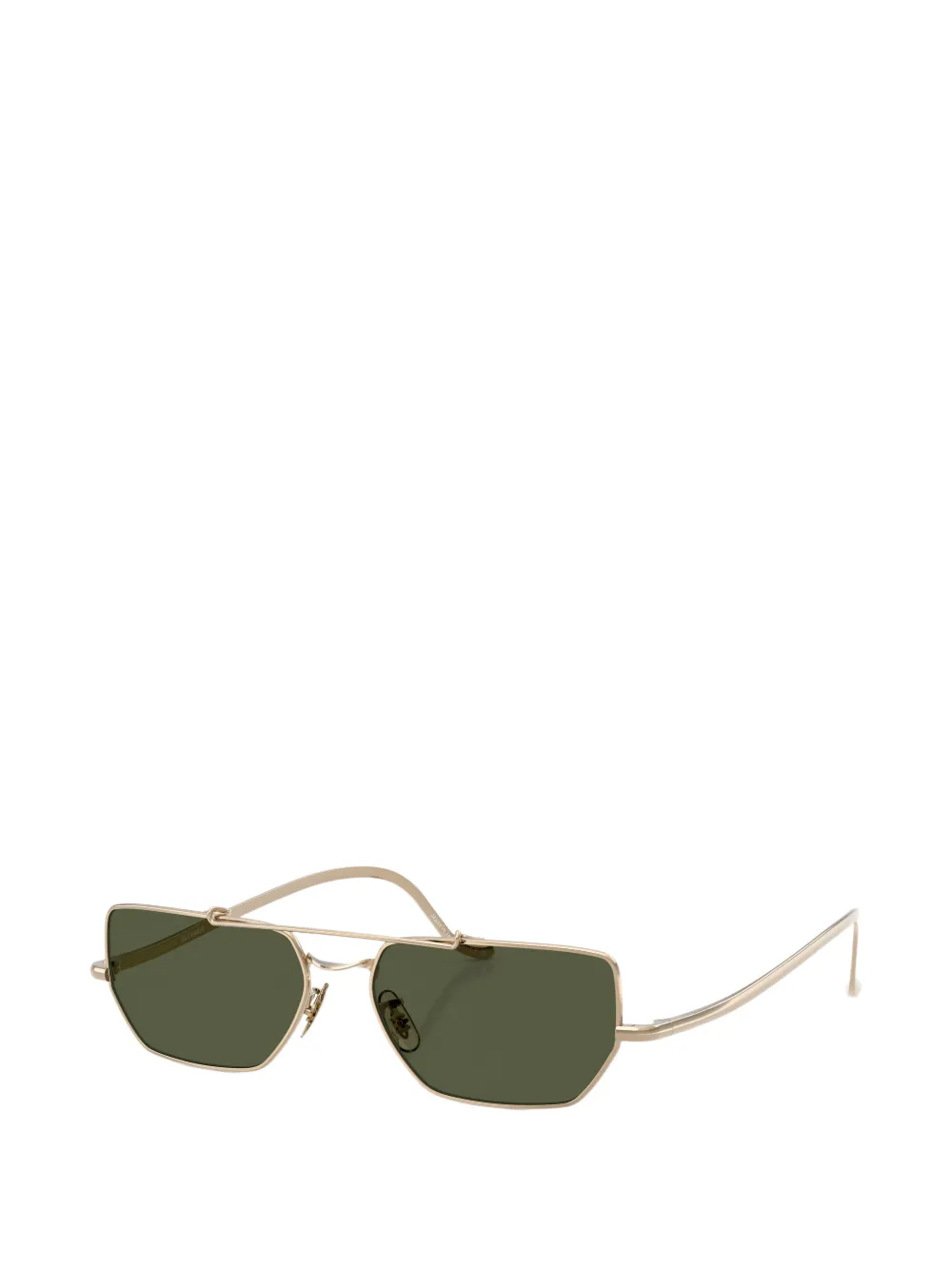 Oliver Peoples Zonnebril met geometrisch montuur Goud