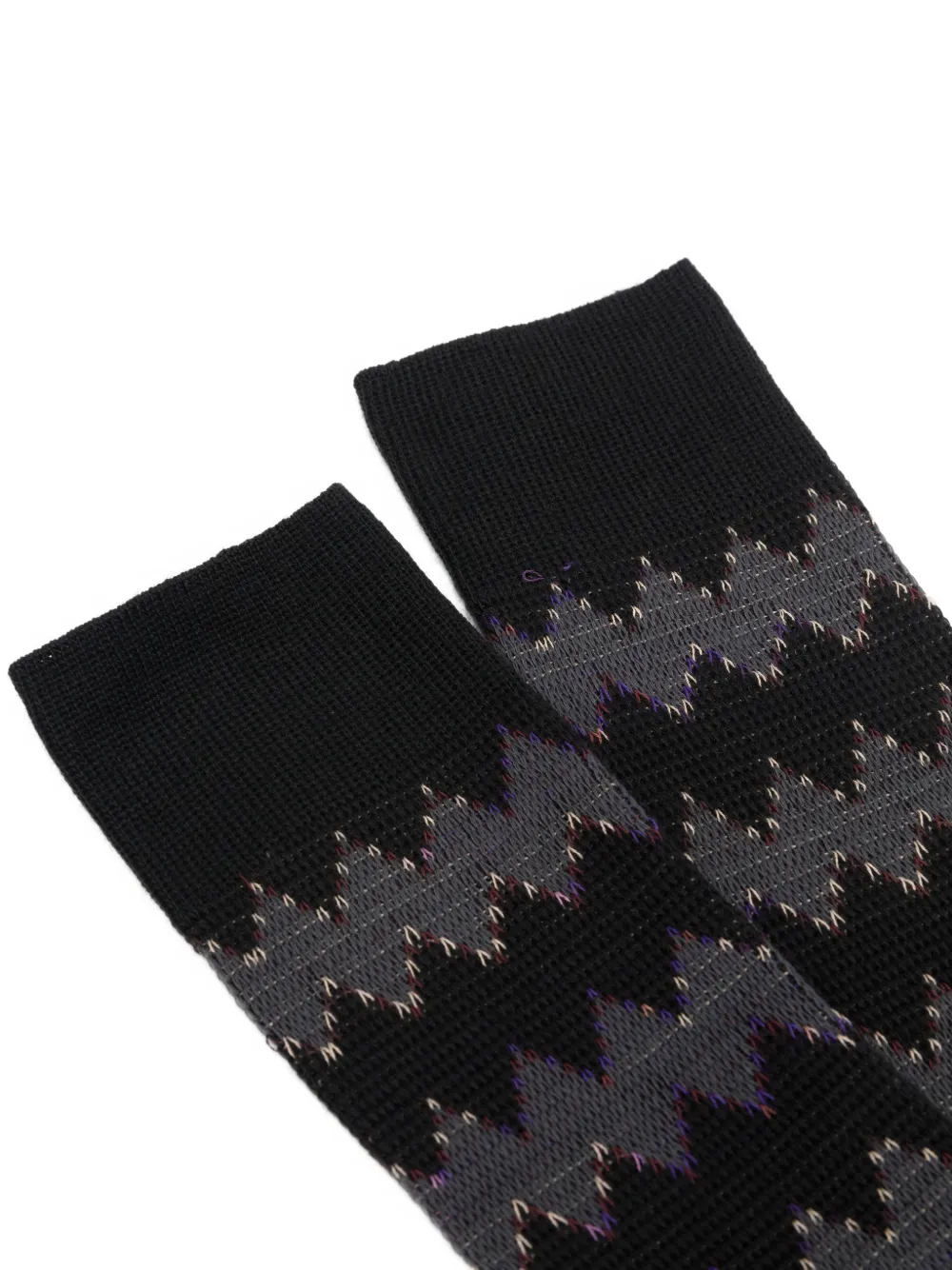 Missoni zigzag-knit socks Zwart
