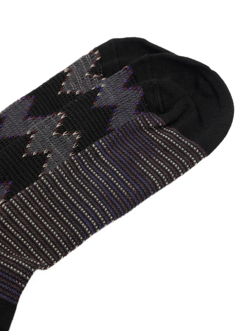 Missoni zigzag-knit socks Zwart