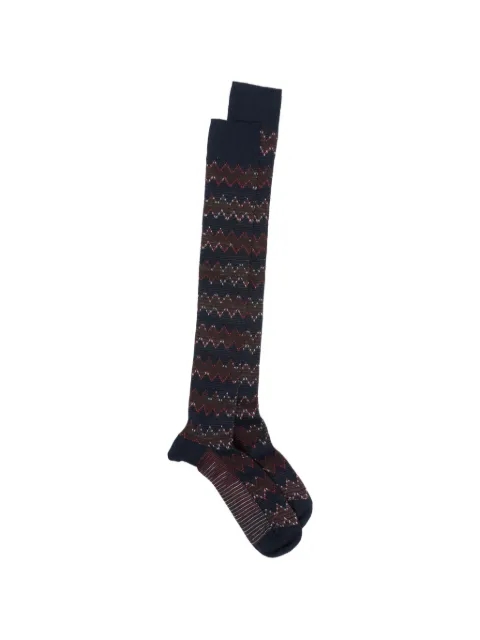Missoni zigzag-knit socks