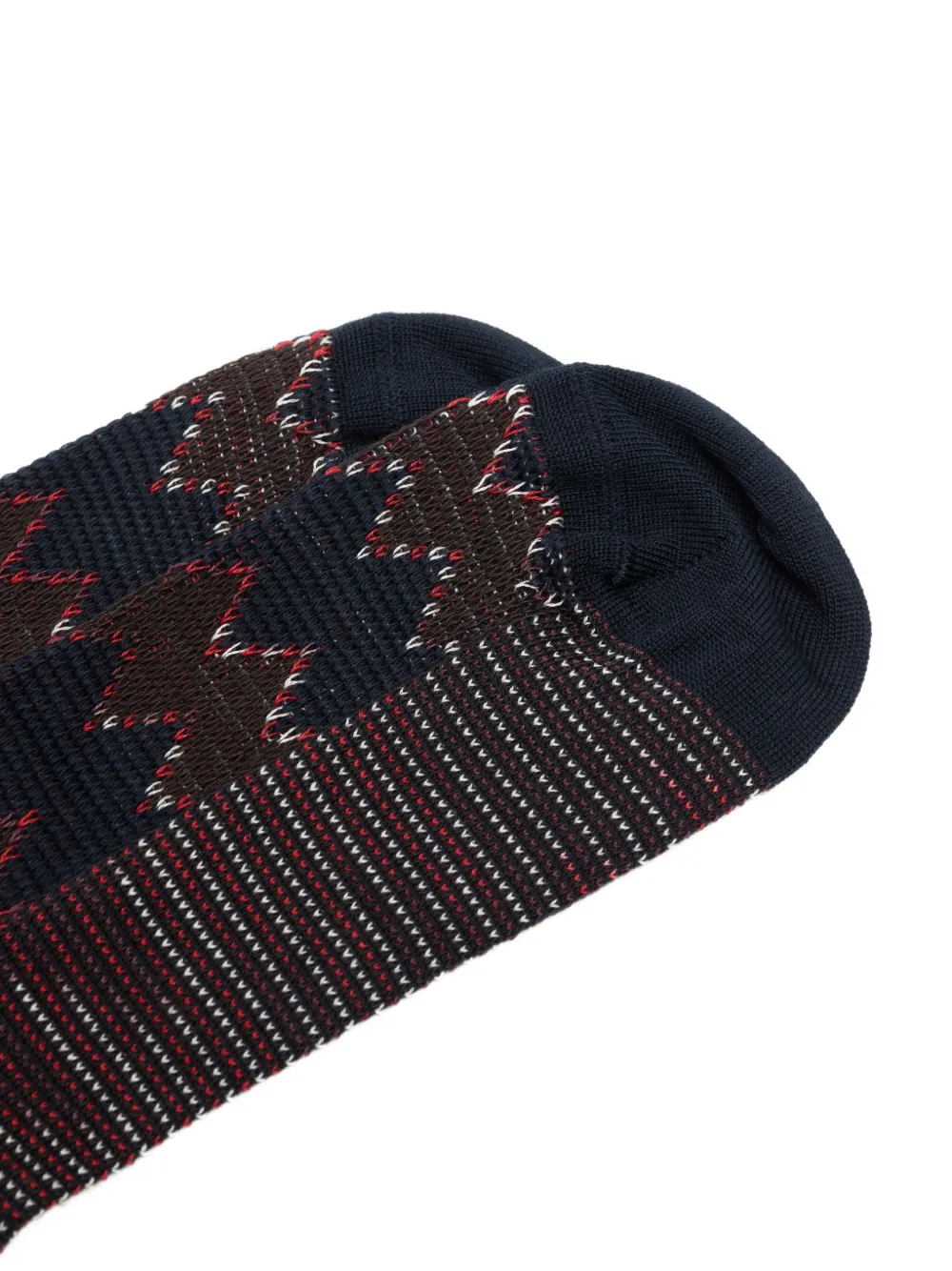 Missoni zigzag-knit socks Blauw
