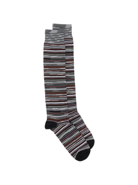 Missoni zigzag-knit striped socks