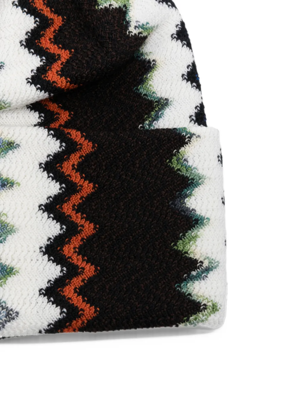 Missoni Wollen muts met zigzagpatroon Wit