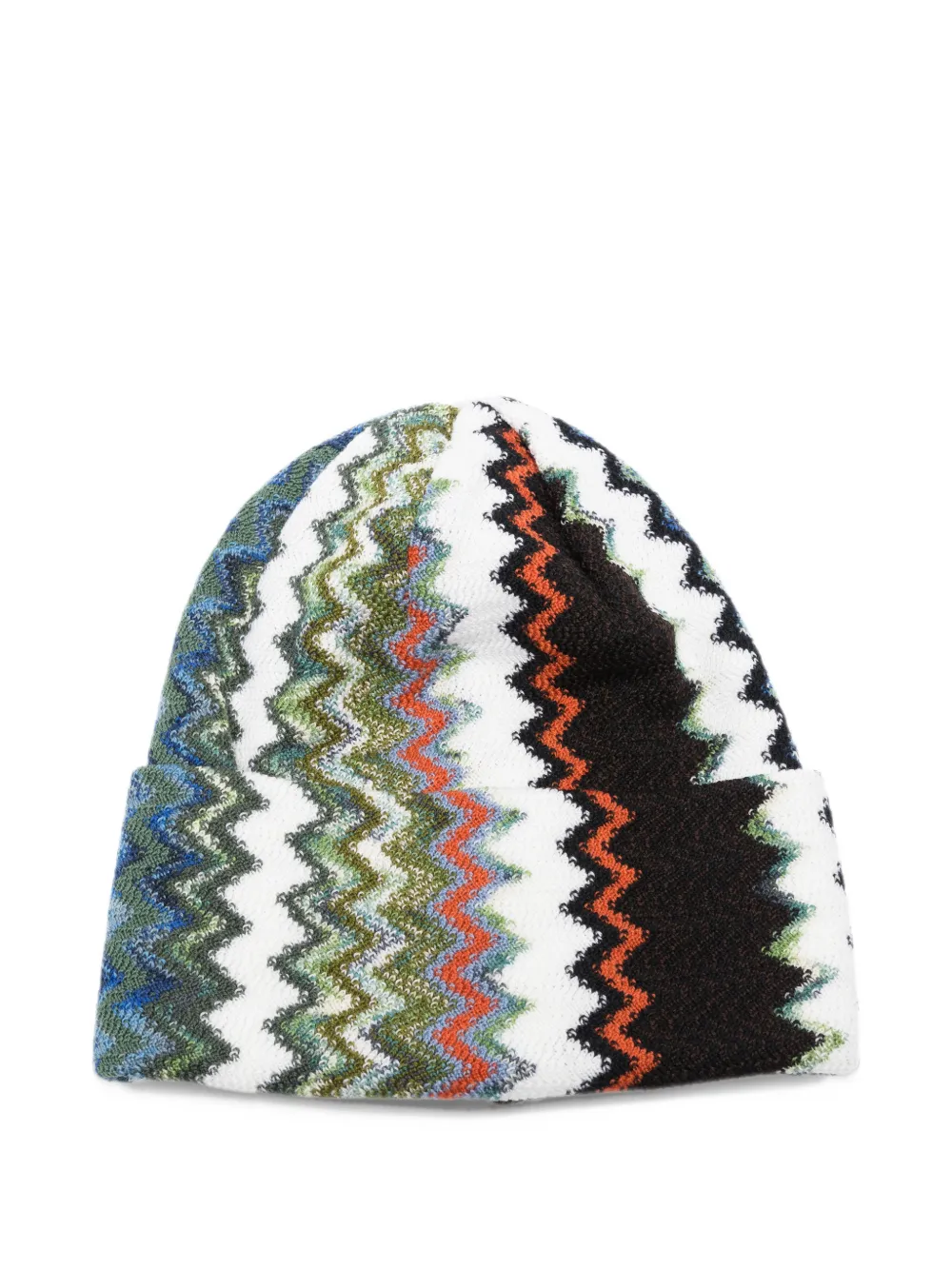 Missoni Wollen muts met zigzagpatroon Wit