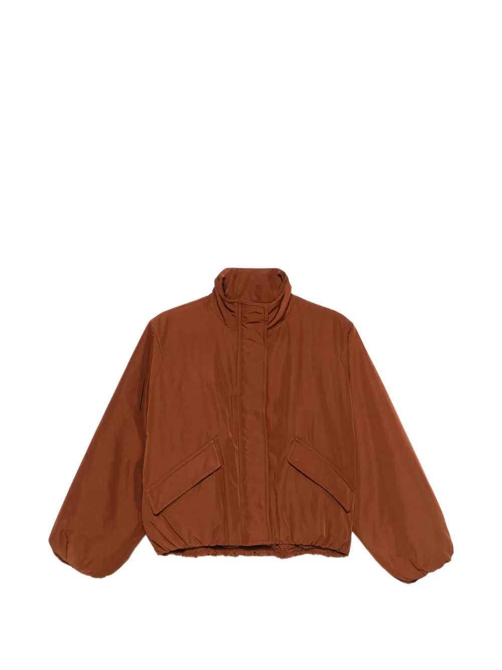 Drykorn Cadley funnel-neck elasticated-hem jacket - Braun