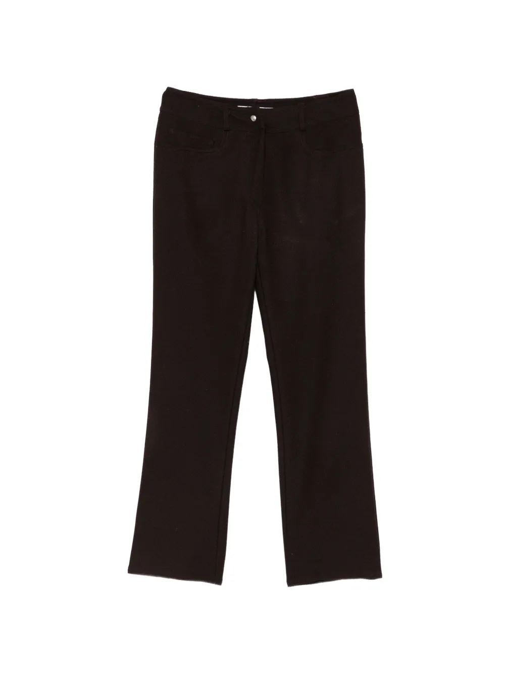 Miu Miu Pre-Owned Pantaloni dritti anni 2000 - Marrone