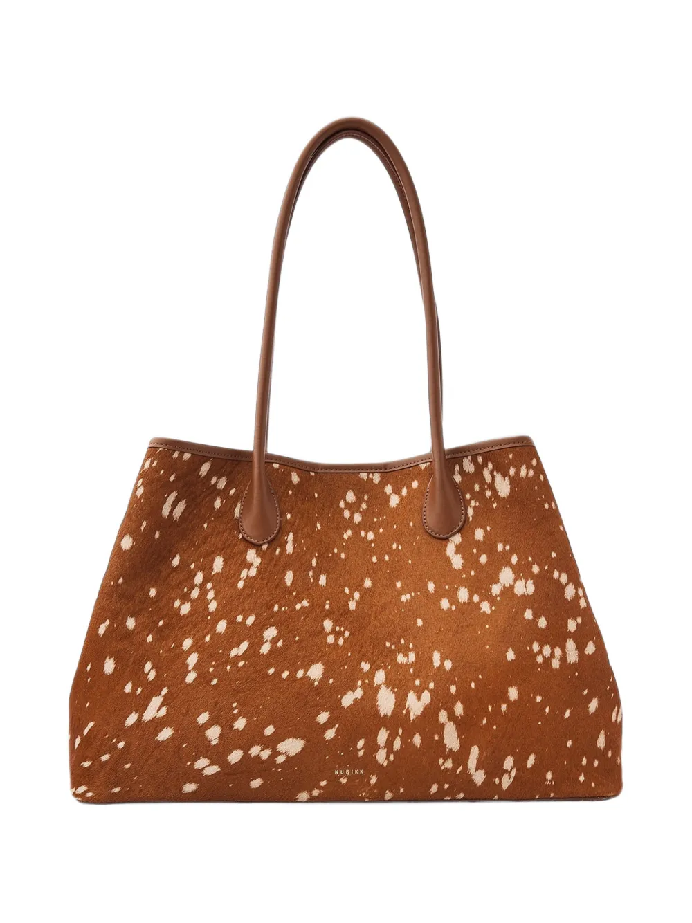 Nubikk Kiki shopper met dierenprint Bruin