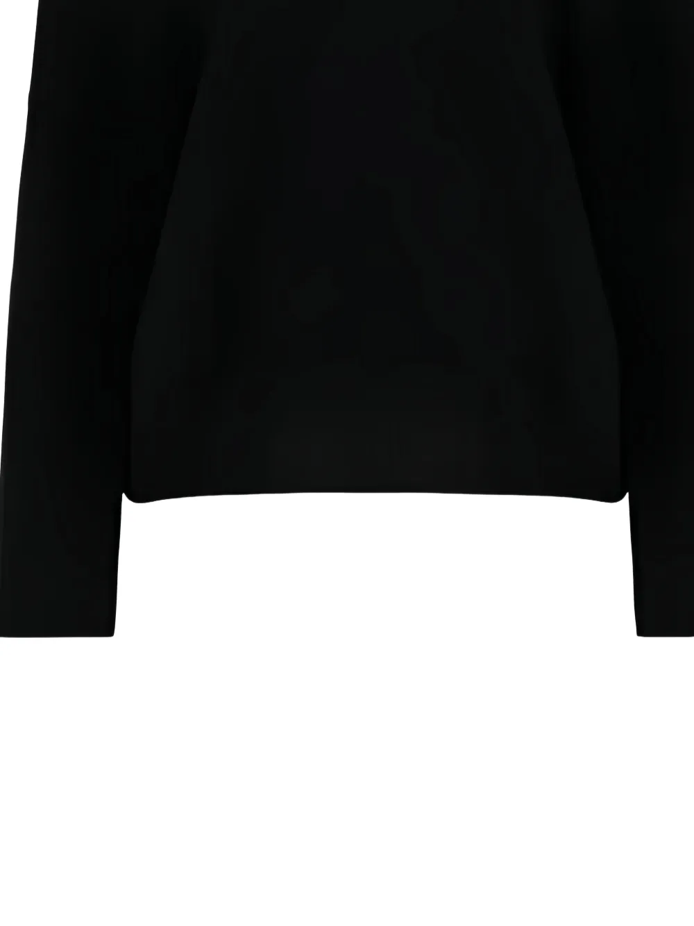 Valentino Garavani Asymmetrische gebreide top Zwart