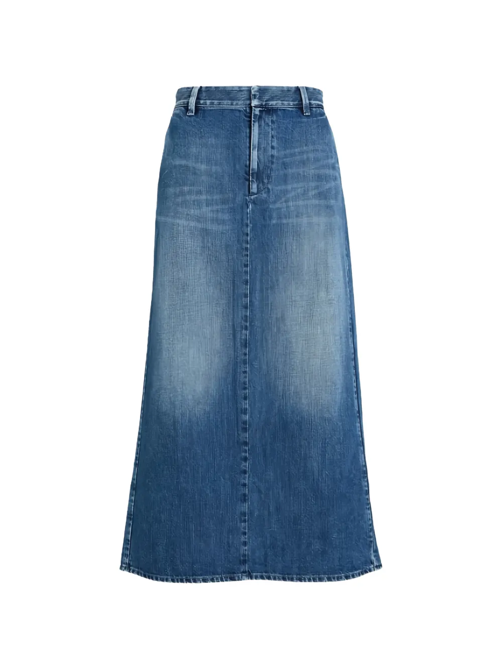 Valentino Garavani faded denim midi skirt - Bleu