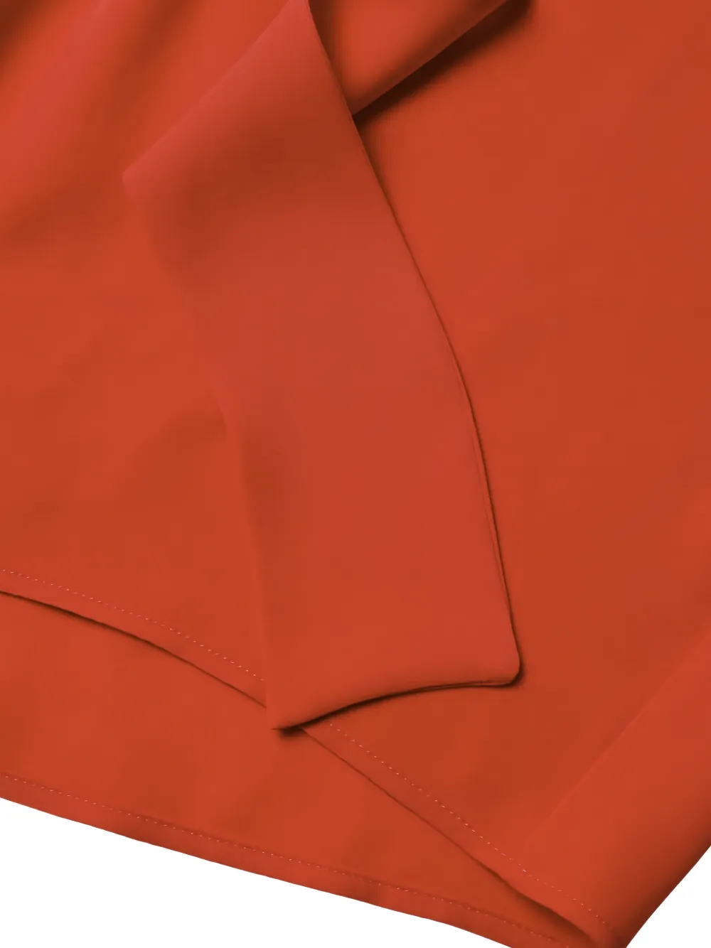 Valentino Garavani tie-neck silk-georgette blouse Oranje