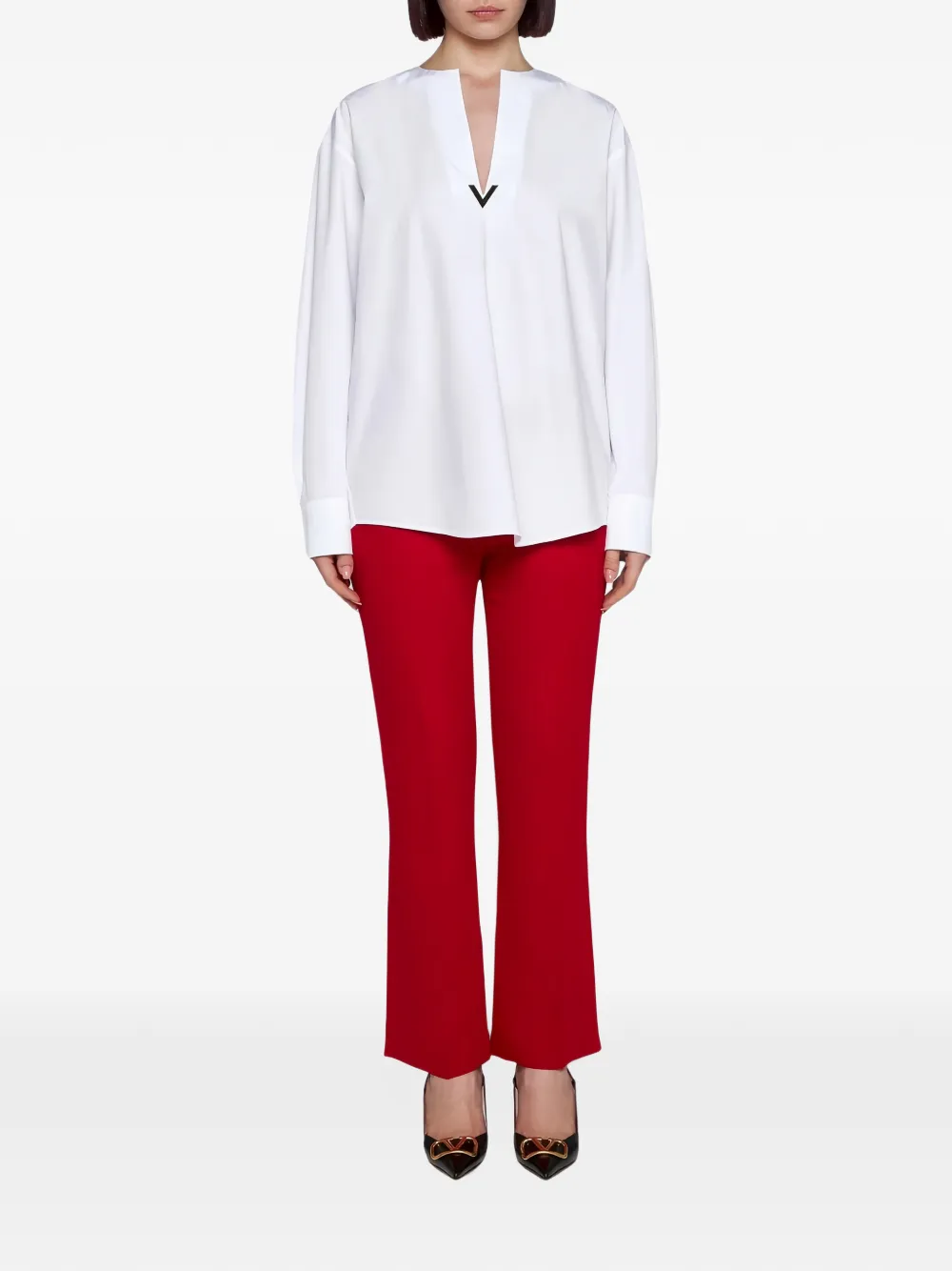 Valentino Garavani Cady Couture broek Rood