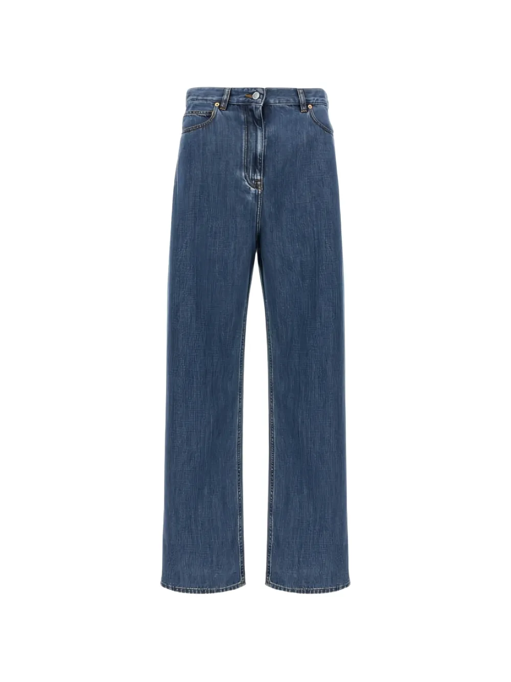 Valentino Garavani logo-patch jeans - Bleu Valentino Garavani logo-patch jeans - Bleu