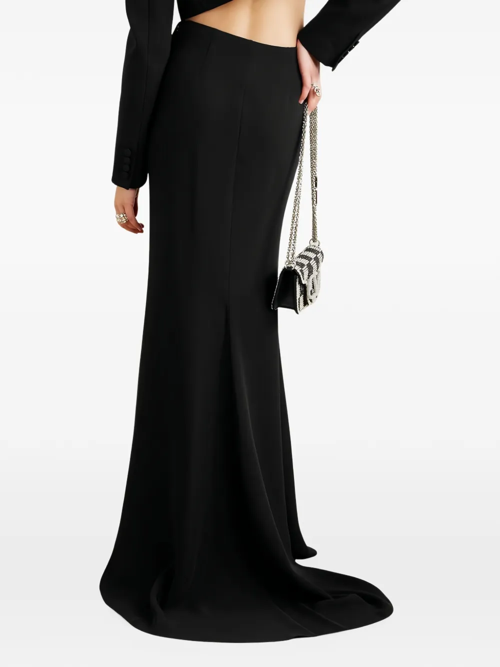 Valentino Garavani Zijden cady maxi-rok Zwart