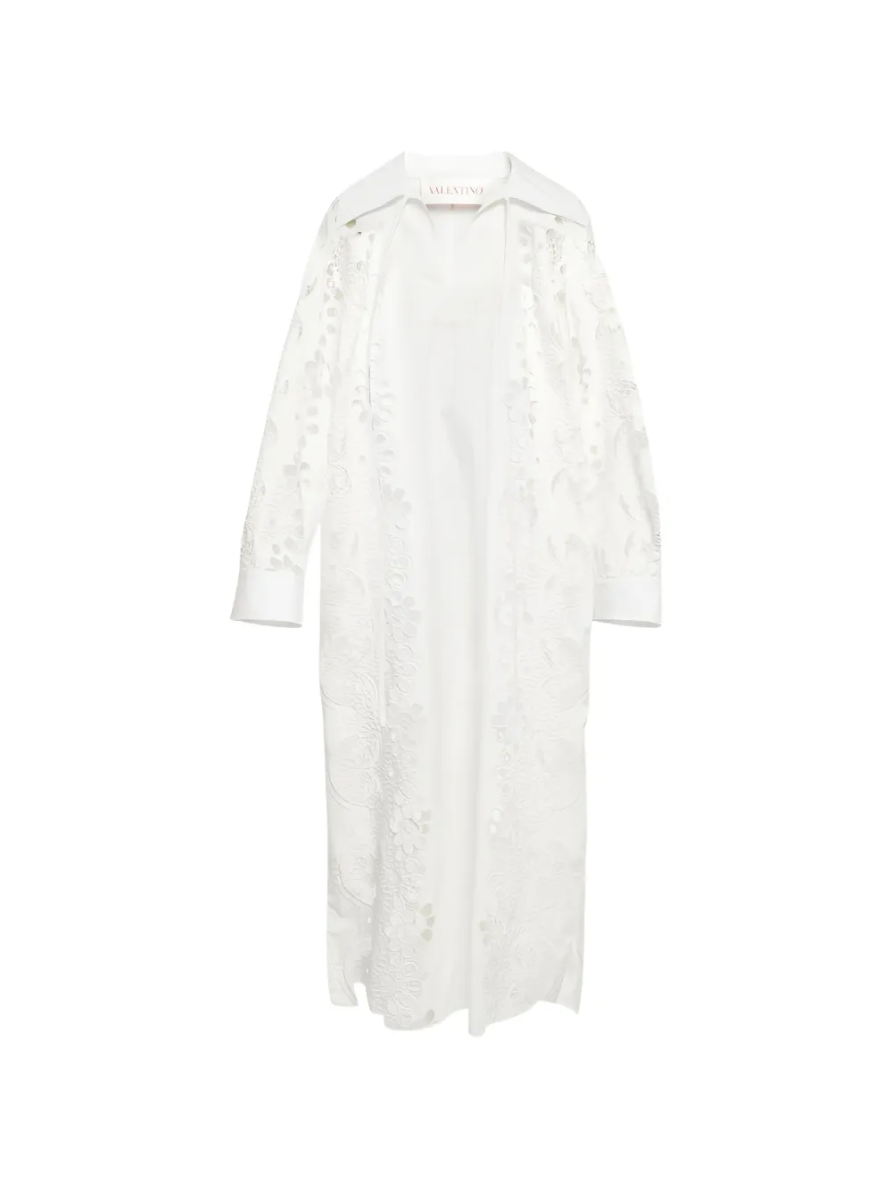 Valentino Garavani broderie-anglaise cotton midi dress - Blanc Valentino Garavani broderie-anglaise cotton midi dress - Blanc