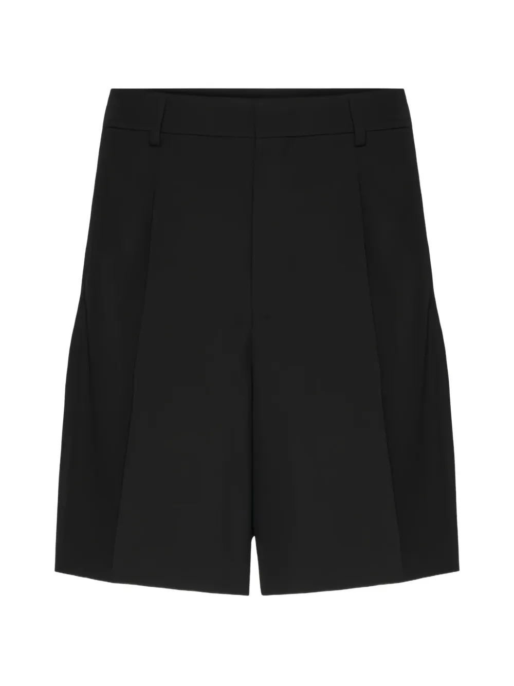 Valentino Garavani pleated wool-blend shorts - Noir Valentino Garavani pleated wool-blend shorts - Noir