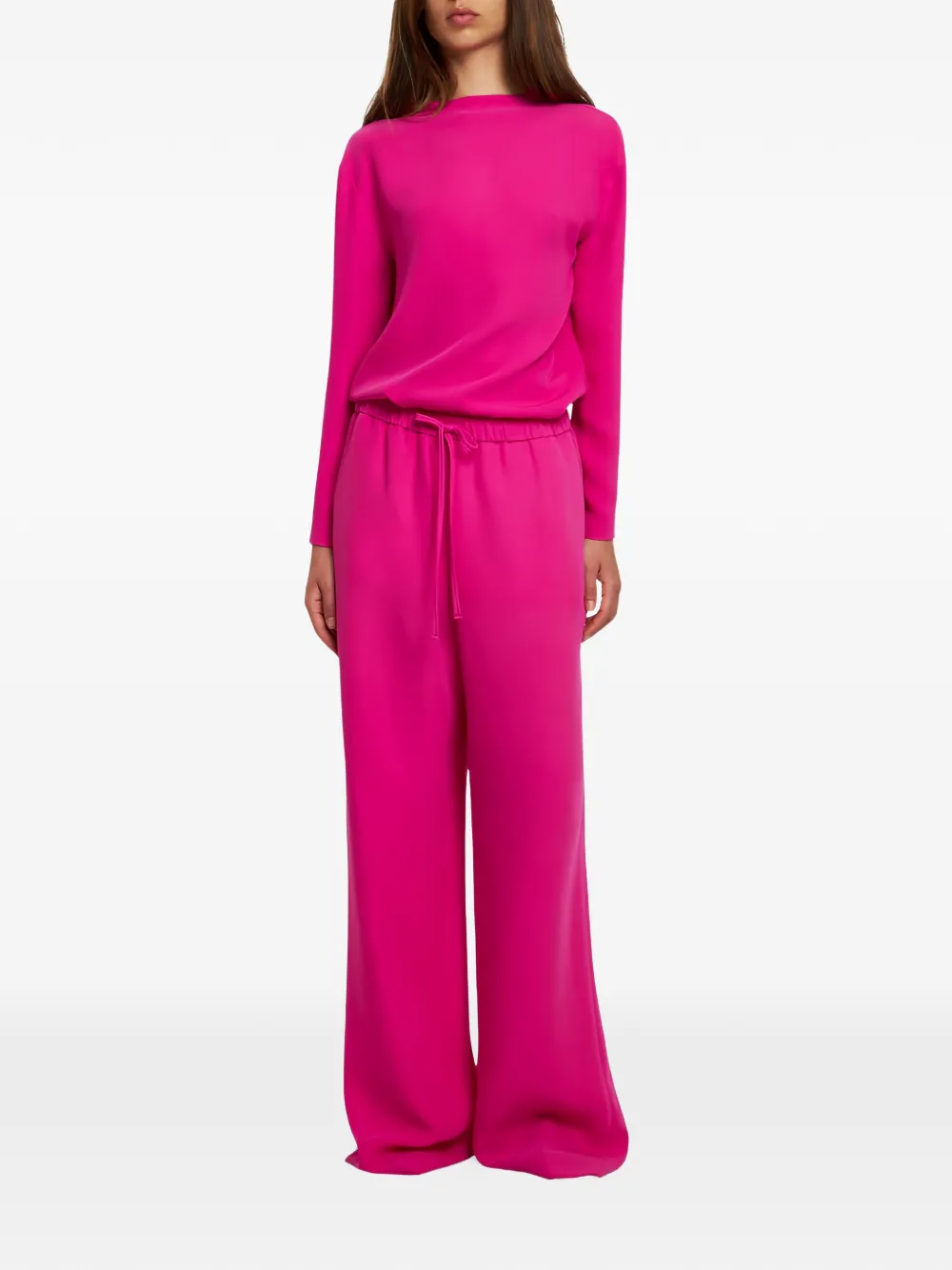 Valentino Garavani Cady Couture palazzobroek Roze