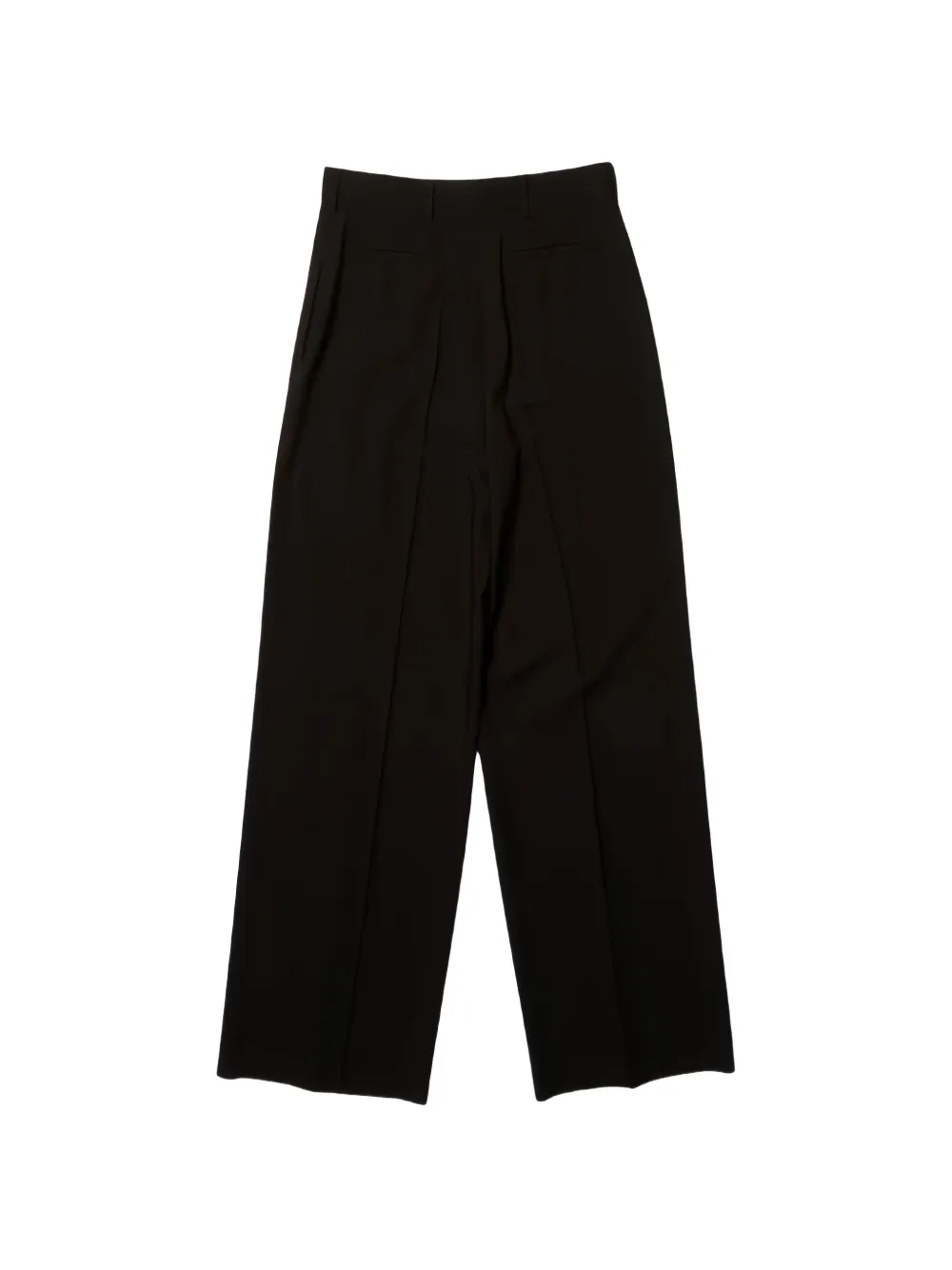 Valentino Garavani Crepe Couture broek met wijde pijpen Zwart