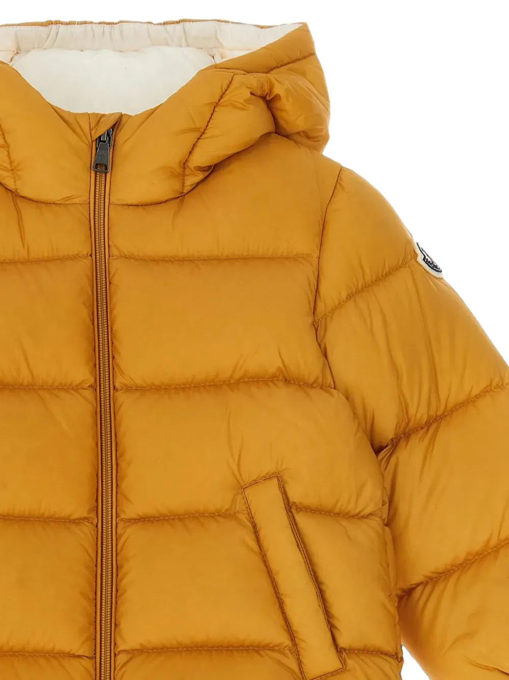 Moncler Enfant New Macaire gewatteerde jas Geel