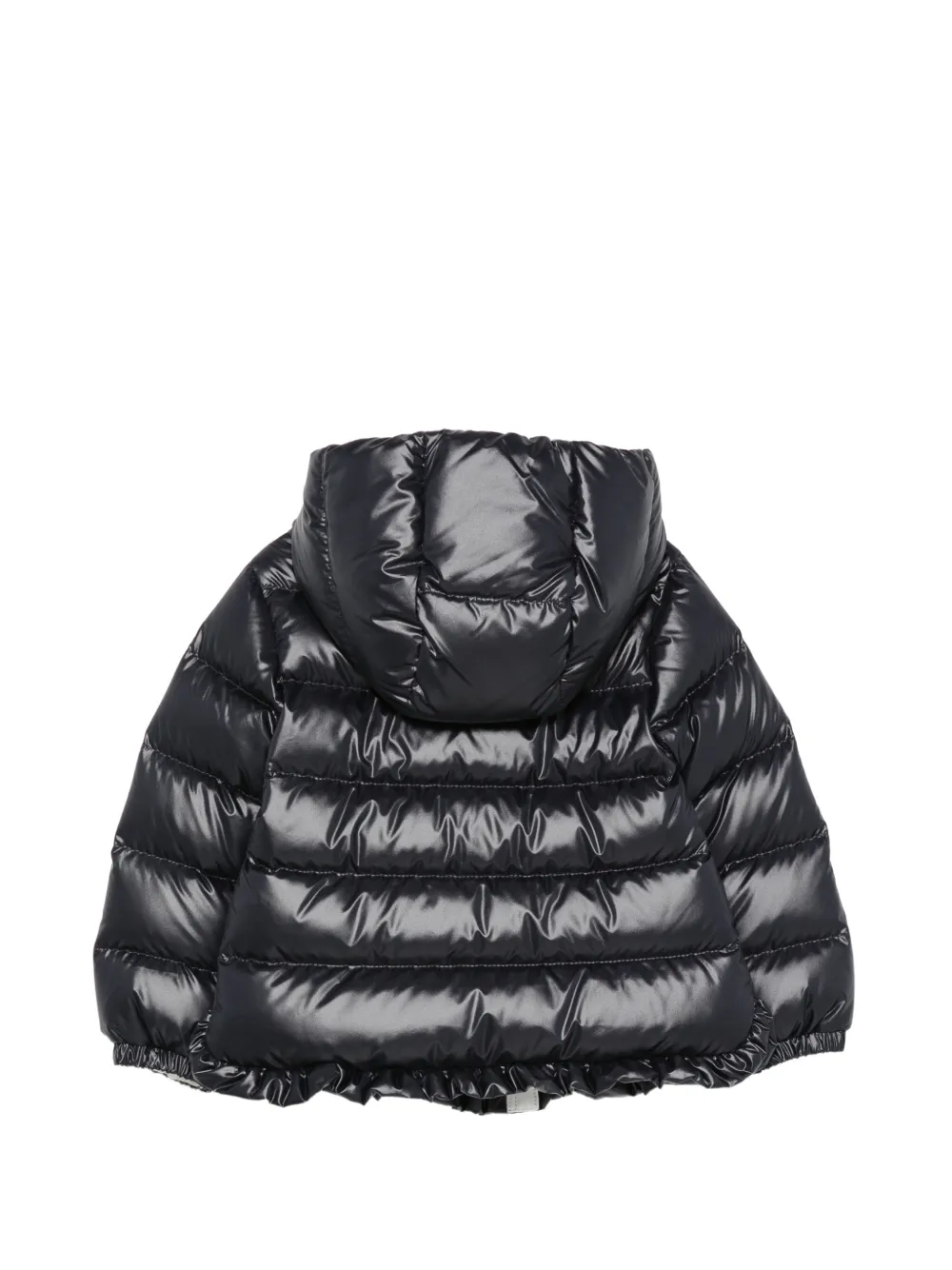 Moncler Enfant Tazui ruffled down jacket Zwart