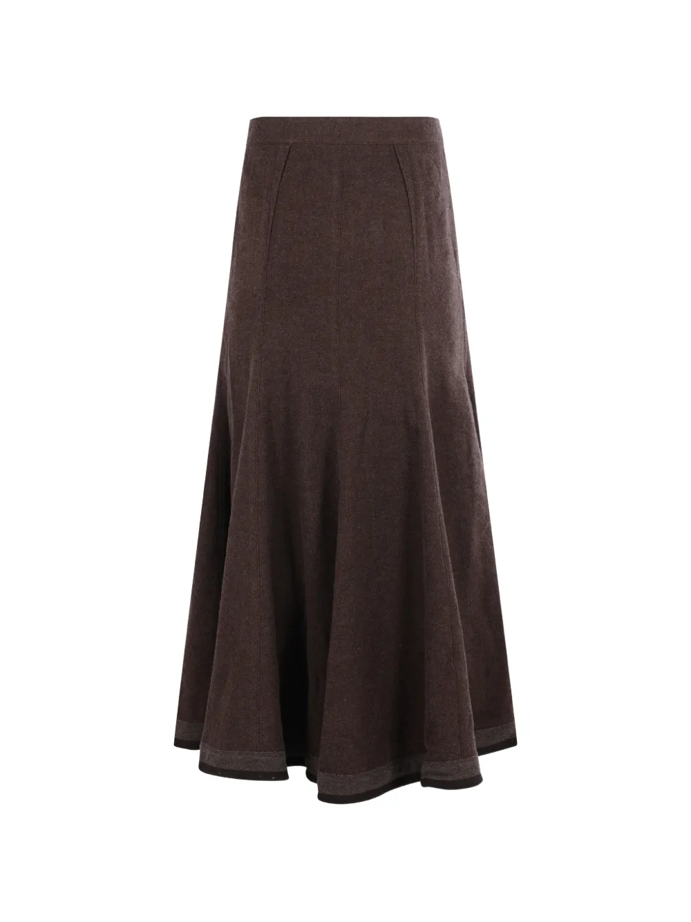 Ziggy Chen pleated A-line smaxi kirt Paars