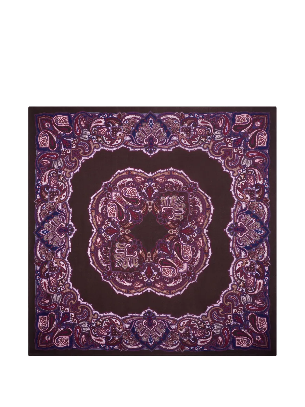 BOMPARD paisley-print square scarf - Brown