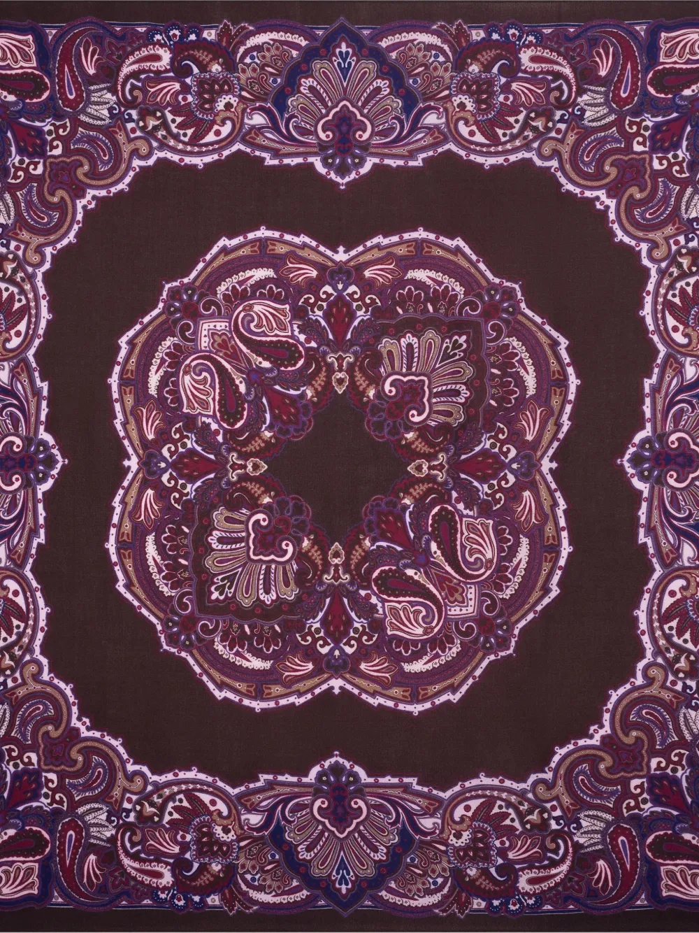 BOMPARD Sjaal met paisley-print Bruin