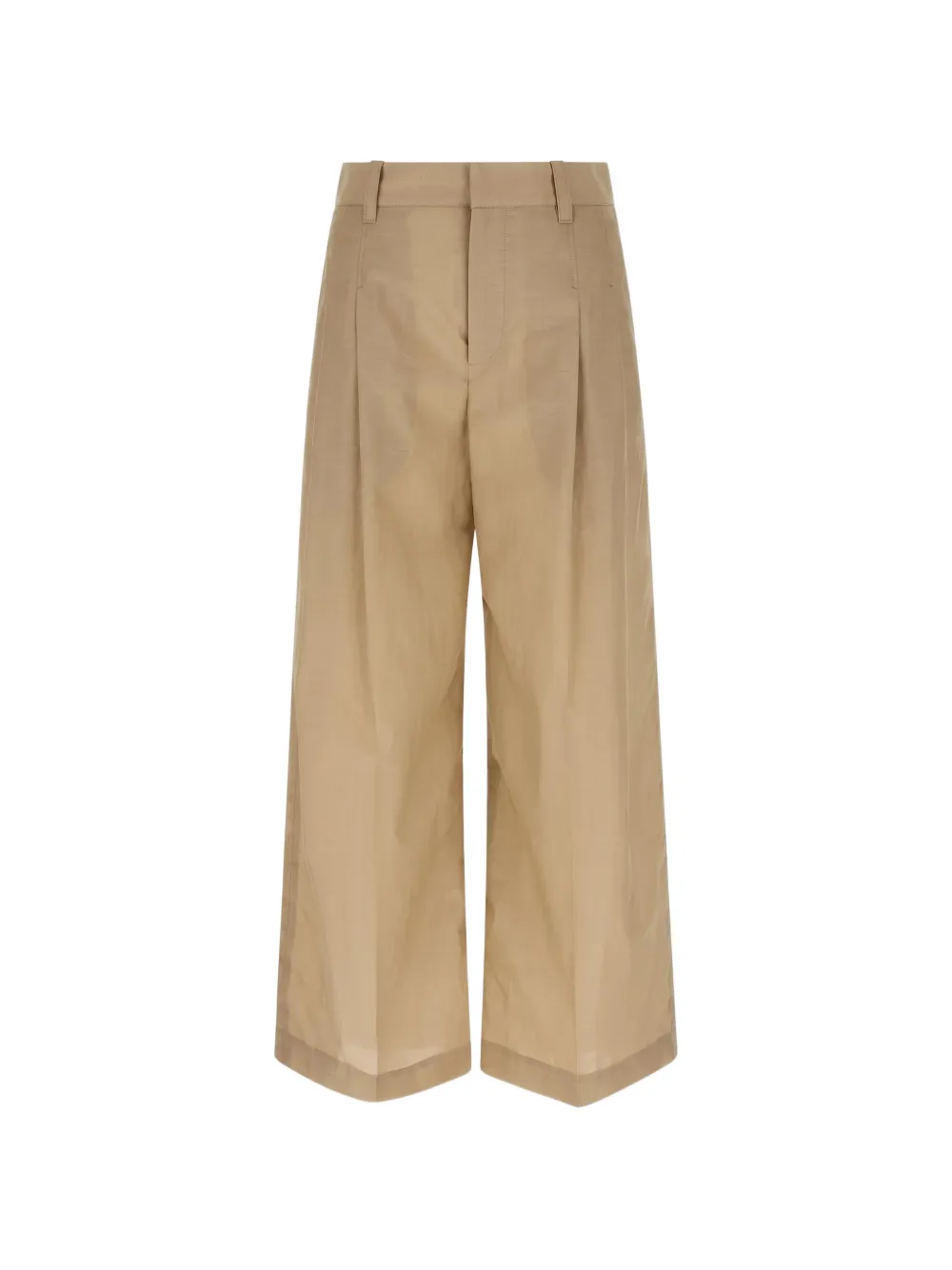 Brunello Cucinelli pleated wide-leg trousers - Toni neutri