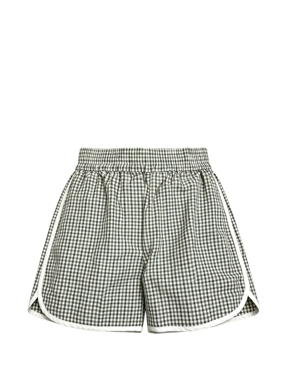 Brunello Cucinelli check-pattern shorts - Green