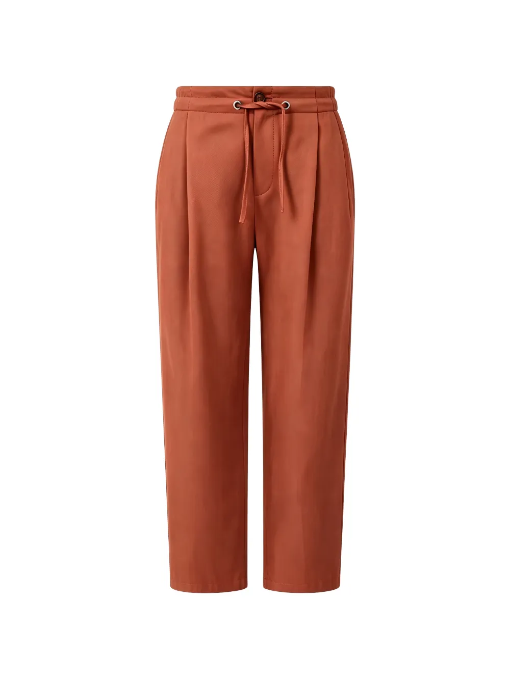 Brunello Cucinelli pleated drawstring trousers - Orange Brunello Cucinelli pleated drawstring trousers - Orange