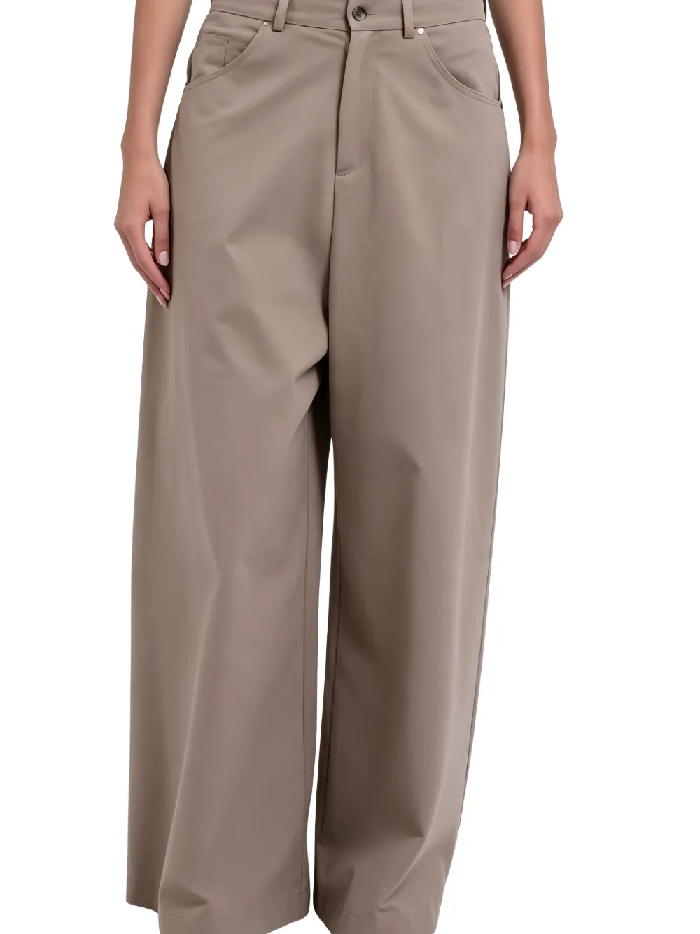 Brunello Cucinelli Pantalon met wijde pijpen Beige